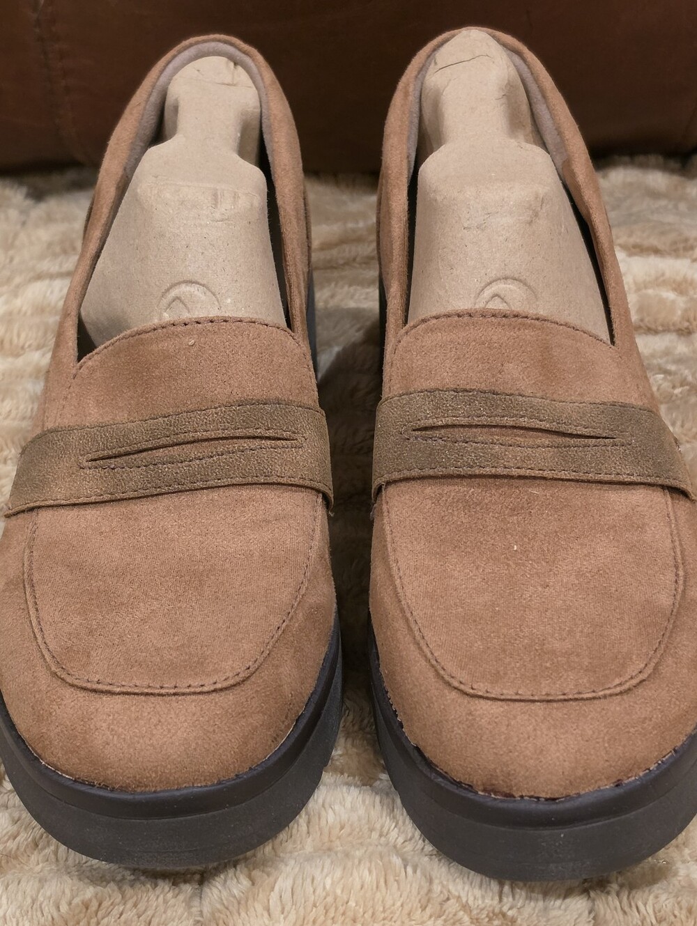 Bzees Premium Fast Track Washable  Loafers-Toffee 9M
